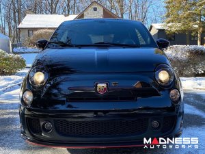 FIAT 500 Eyebrows - Carbon Fiber - Dark Red Candy